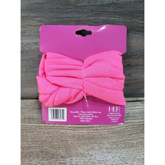 Pink Multi-Use Headwrap Wear it 12 ways! Workout Gear Grocery Getter Server - Picture 3 of 3